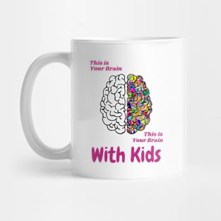 This Is Your Brain, This Is Your Brain With Kids Mug